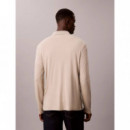 Ls Supima Cotton Solid Polo Ancient Marb  CALVIN KLEIN