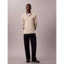 Ls Supima Cotton Solid Polo Ancient Marb  CALVIN KLEIN
