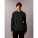 Ls Supima Cotton Solid Polo Magical Fore  CALVIN KLEIN