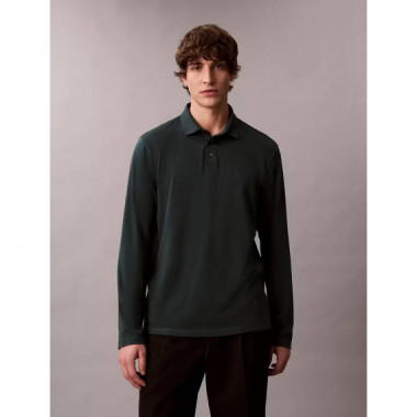Ls Supima Cotton Solid Polo Magical Fore  CALVIN KLEIN