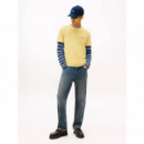 Tjm Reg Dollar Stack Ss T Citronella  TOMMY JEANS
