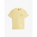 Tjm Reg Sign Spray Ss T Ext Citronella  TOMMY JEANS