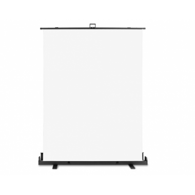 ULTRAPIX Fondo de Tela Plegable Estilo Pull Up Blanco