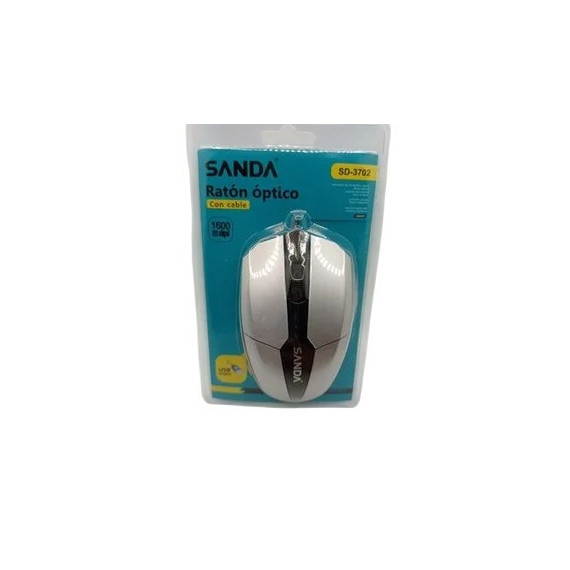 Ratón óptico con cable