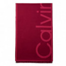 Foulard de Jacquard con Logo  CALVIN KLEIN