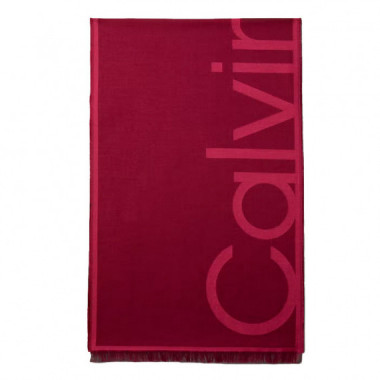 Foulard de Jacquard con Logo  CALVIN KLEIN