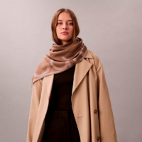 Foulard de Jacquard con Logo  CALVIN KLEIN