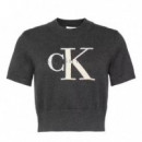 Jersey Cropped con Monograma  CALVIN KLEIN