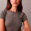 Vestido Camisero de Algodón Elástico Suave  CALVIN KLEIN