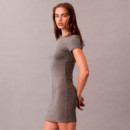 Vestido Camisero de Algodón Elástico Suave  CALVIN KLEIN