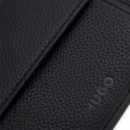 Cartera Plegable de Piel con Detalle de Logo Apilado  HUGO BOSS