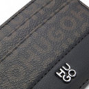 Tarjetero con Estampado de Monograma y Logo  HUGO BOSS
