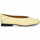 Costura Talon Bailarina Piel Beige  CAMPER