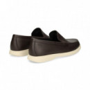 Mocasin Bordon Piel Moka  HUGO BOSS