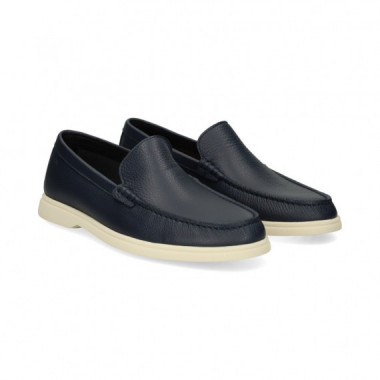 Mocasin Bordon Piel Azul  HUGO BOSS