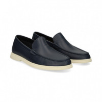 Mocasin Bordon Piel Azul  HUGO BOSS