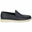 Mocasin Bordon Piel Azul  HUGO BOSS