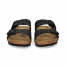 Pala 2 Hebillas Leopardo Negro  BIRKENSTOCK