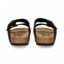 Pala 2 Hebillas Leopardo Negro  BIRKENSTOCK