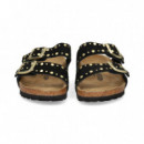 Pala 2 Hebillas Tachas ante Negro  BIRKENSTOCK