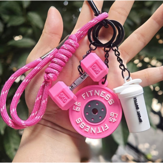 Llavero de 5 Piezas Rosa  UNBROKEN FITNESS SHOP