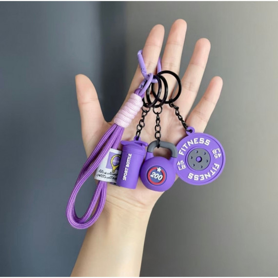 Llavero de 5 Piezas Violeta  UNBROKEN FITNESS SHOP