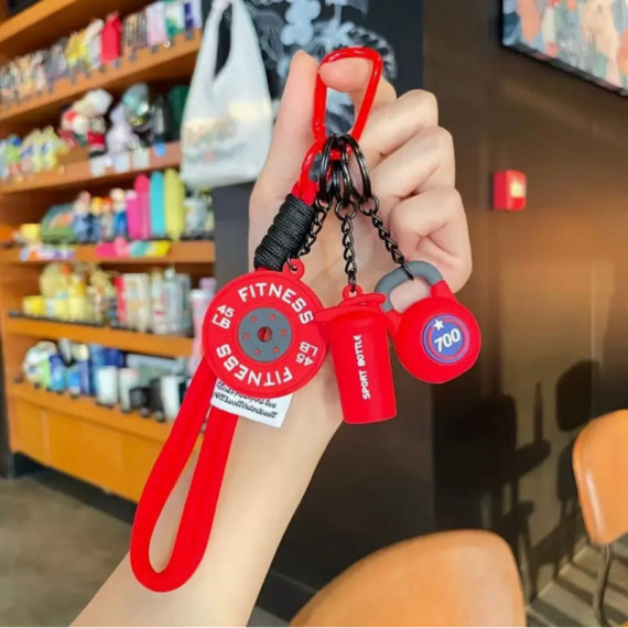 Llavero de 5 Piezas Rojo  UNBROKEN FITNESS SHOP