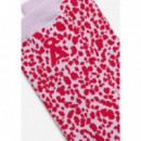 Calcetines ARMEDANGELS Leopard Socks Pink Mist