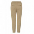 B-YOUNG Pantalones B.young Rizetta Cropped Chinchilla Melange