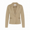 B-YOUNG Chaquetas Mujer Blazer B.young Rizetta Chinchilla Melange