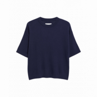 Camisetas Mujer Camiseta ARMEDANGELS Lizaa Lino Tinted Navy