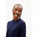 Camisetas Mujer Camiseta ARMEDANGELS Lizaa Lino Tinted Navy