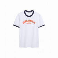 Camisetas Hombre Camiseta ARMEDANGELS Maarkos Ringer White
