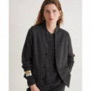 Chaquetas Mujer Chaleco YERSE Michel Espiga Antracita