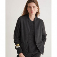 Chaquetas Mujer Chaleco YERSE Michel Espiga Antracita