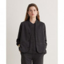 Chaquetas Mujer Chaleco YERSE Michel Espiga Antracita