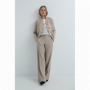 Pantalones Mujer Pantalón ESE O ESE Everett Taupe Cheviot