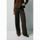 Pantalones Mujer Pantalón ESE O ESE Leisure Tabaco