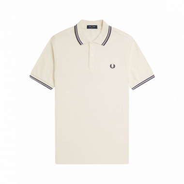 Polos Polo FRED PERRY M3600 Crudo / Azul Tenis / Azul Tenis
