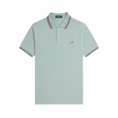 Polos Polo FRED PERRY M3600 Azul Plateado / Azul Tenis / Canela