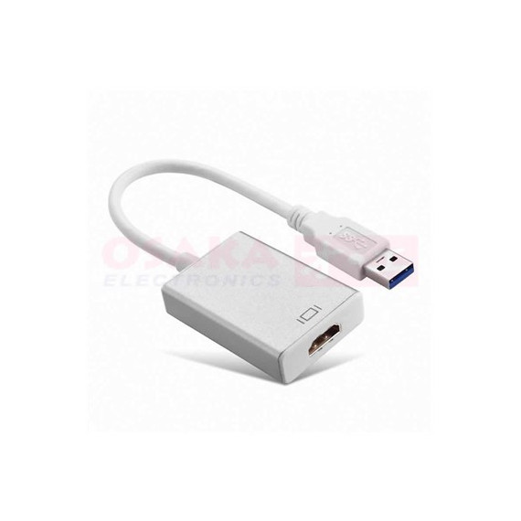 SANDA Convertidor Usb/m 3.0 a Hdmi/h 4K Blanco
