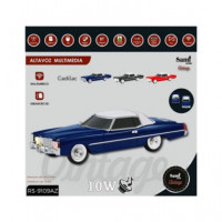 SAMI Altavoz Inalambrico Vintage Coche Cadillac Azul 10W RS-9109 Tws,fm,usb,micro Sd