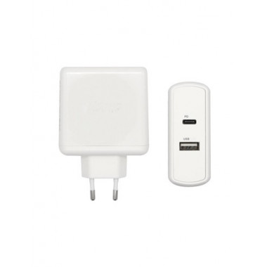 SANDA Cargador Red 1XUSB A/1XTIPO C SD-3164 Blanco 3.4A