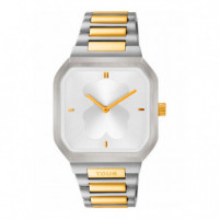 Reloj D-bear Platedo y Dorado Analógico  TOUS