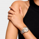 Reloj Analógico con Brazalete de Acero y Acero Dorado Karat Round Mesh  TOUS