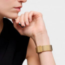 Reloj Analógico con Brazalete de Acero Dorado Karat Round Mesh  TOUS