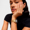 Reloj Smartwatch con Brazalete de Acero Dorado y Zirconitas B-connect  TOUS