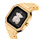 Reloj Smartwatch con Brazalete de Acero Dorado y Zirconitas B-connect  TOUS