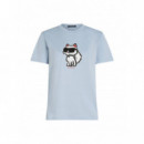 KARL LAGERFELD - Ikon Sketch Choupette Tshirt - 1KZ - A1W17128/1KZ