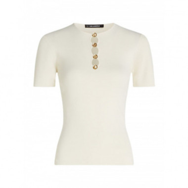 KARL LAGERFELD - Karl Daily Knit Top - B09 - B1W18014/B09